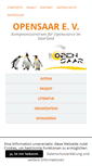 Mobile Screenshot of opensaar.de
